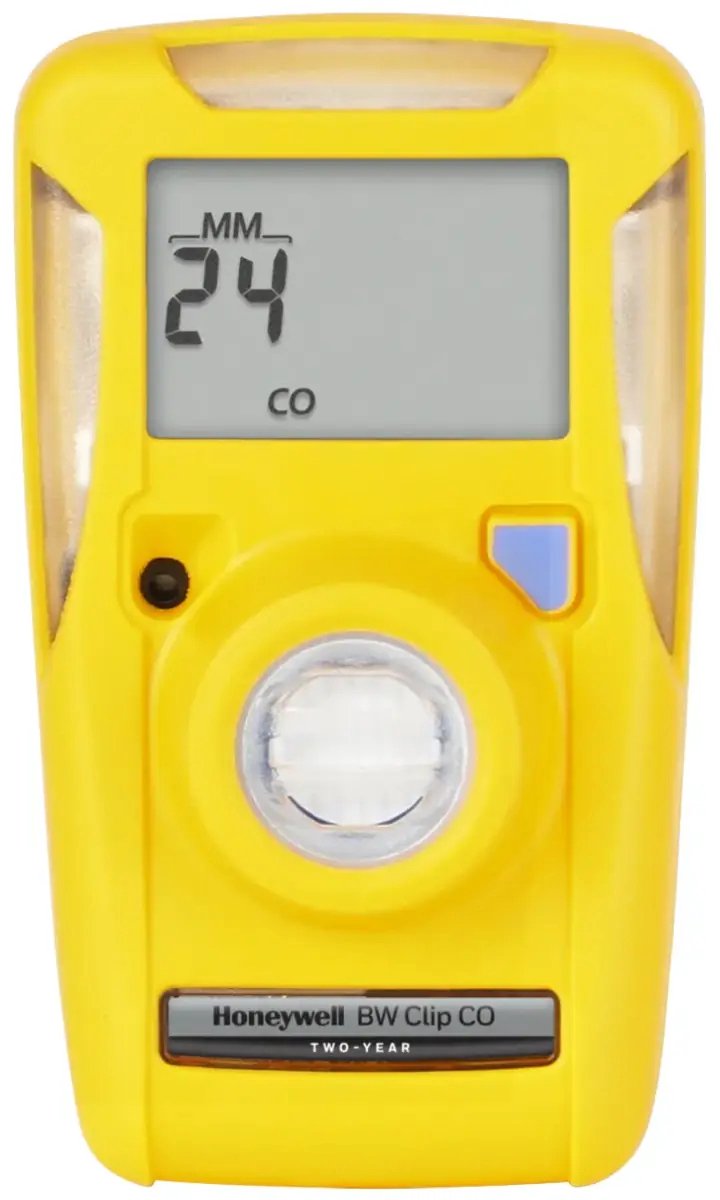 Honeywell BW Clip – Gasdetector voor CO Koolmonoxide – Alarmen 20 & 100 ppm