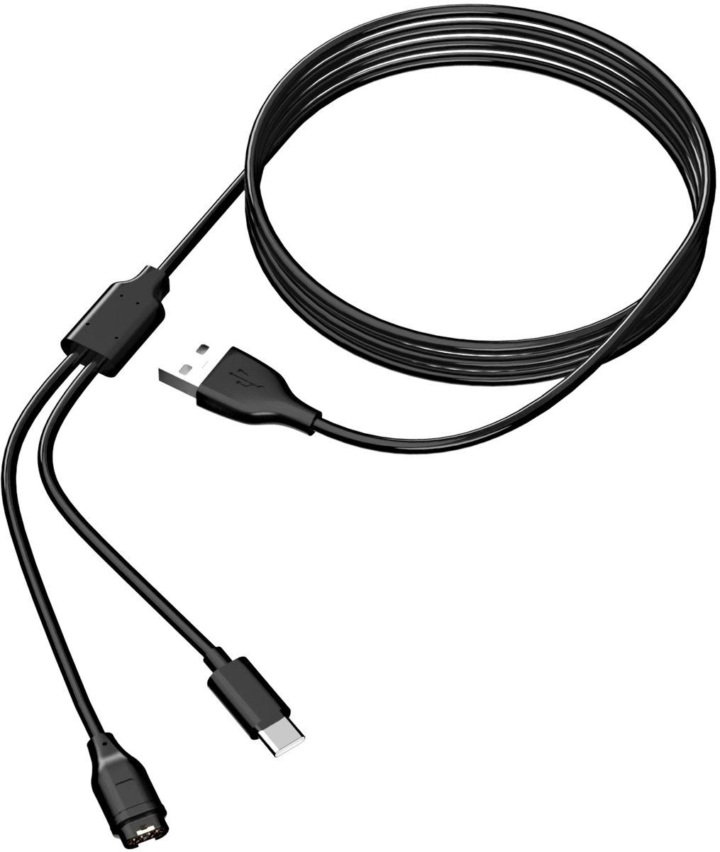 2-in-1 oplader voor USB-C mobiele telefoon en sporthorloge