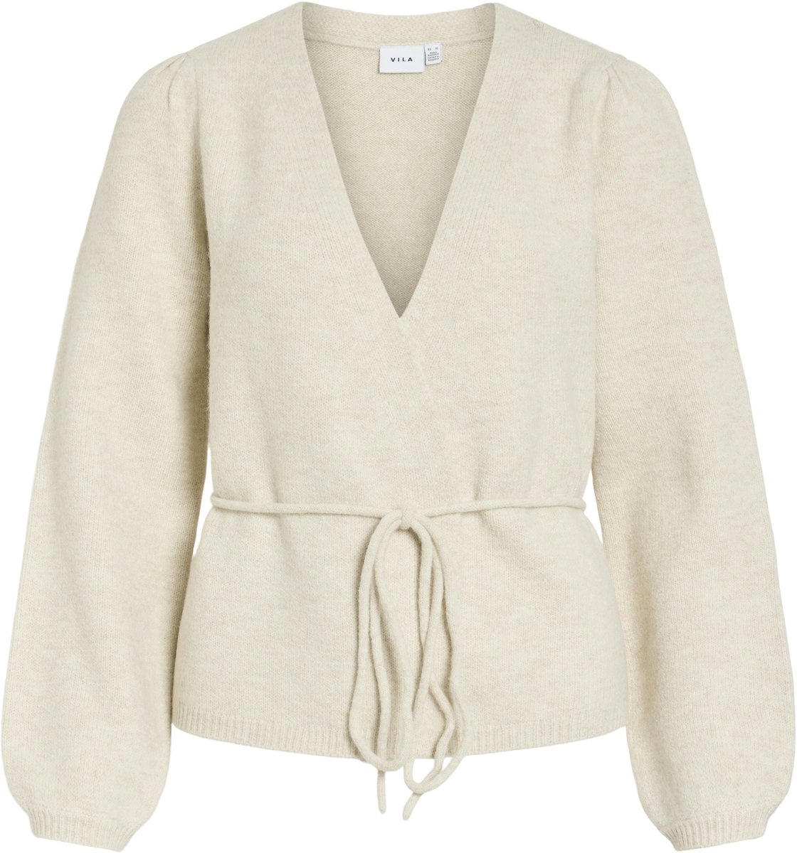 VILA - VIKEHLA L/S BELT KNIT CARDIGAN/PB - Dames - Cardigans