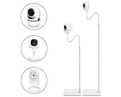 Support universel pour babyphone 3Babies® – Trépied flexible Babyfoon – Support pour Babyfoon – Extra robuste – Hauteur réglable – Blanc