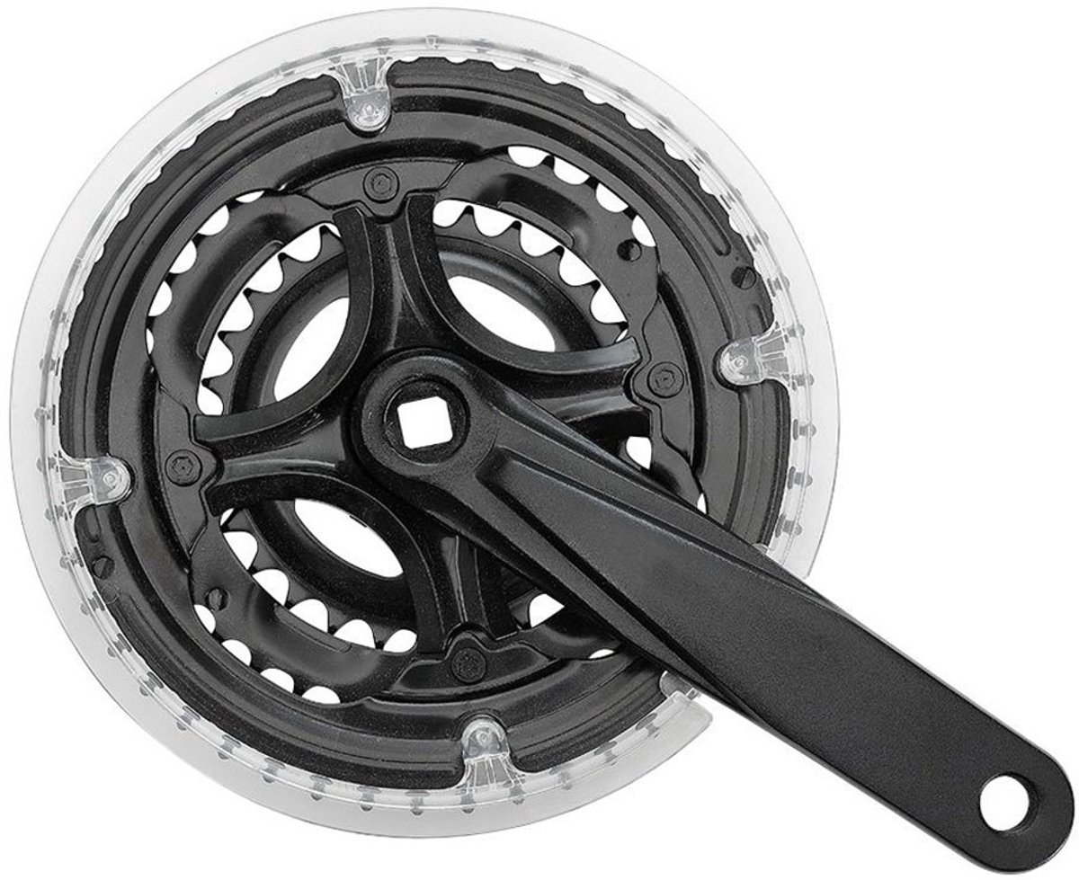 Mvtek City 3 X 6/7s Crankstel Zilver 170 mm / 42/34/24t