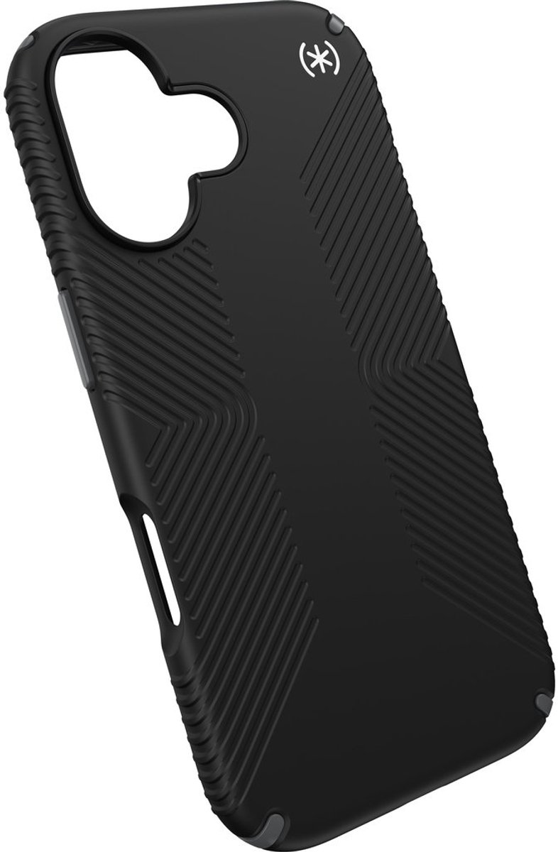 Speck hoesje geschikt voor Apple iPhone 17 - Ultieme Bescherming en Grip - Luxe Soft-touch Afwerking - Valbescherming gecertificeerd tot 4 meter - Microban Antibacterieel - Presidio2 Grip lijn - Zwart