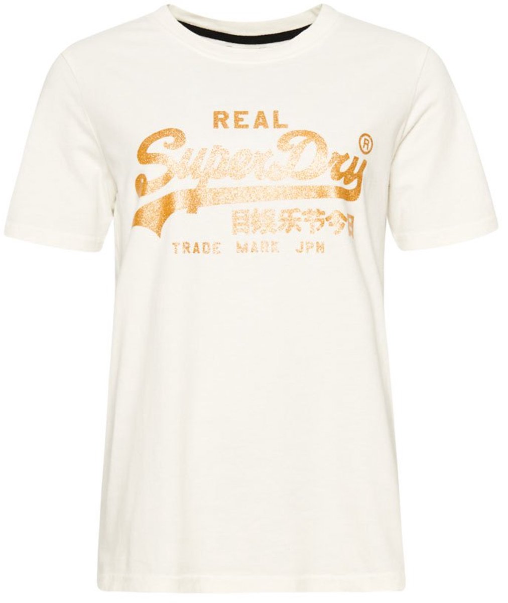 Superdry Versierd Vintage Logo T-shirt Dames T-shirts Wit