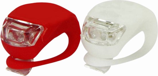 Fietslampjes LED 10 Sets (10 x Wit & 10 x Rood) Lunastic Fietsverlichting Inclusief Batterijen - Set van 20 x Fietslampjes - Fietslamp op Batterij van Merkloos — afbeelding 5