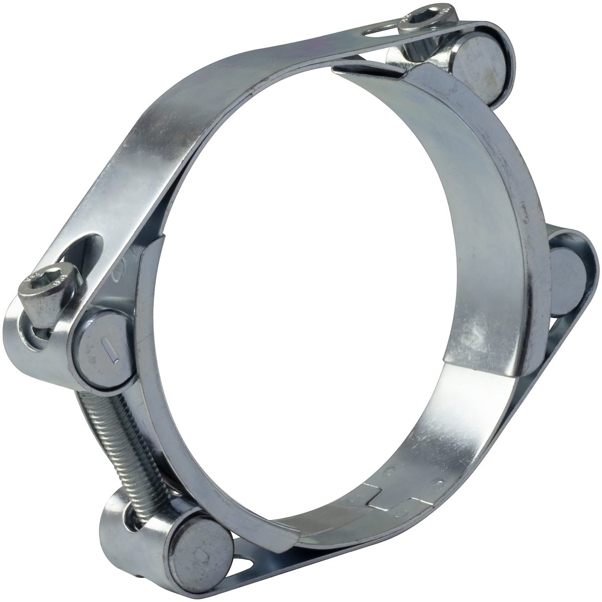C64285 - Dubbele Slangklem 115-125 mm - Bandbreedte 24 mm - Gegalvaniseerd Staal - Zilverkleurig - Geschikt voor Irrigatie en Perslucht