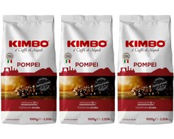 Kimbo Pompei Caffe Di Napoli / Napoletano - Koffiebonen - 3 x 1000 g - 12/13