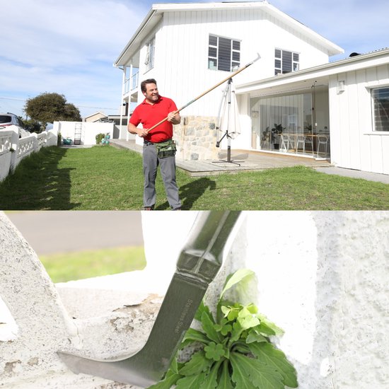 Synx Tools Voegenmes Onkruidkrabber - Voegenkrabber - onkruidborstel - onkruidmes - krabbers / schrapers - voegenkrabber met steel 150cm van Synx Tools — afbeelding 3