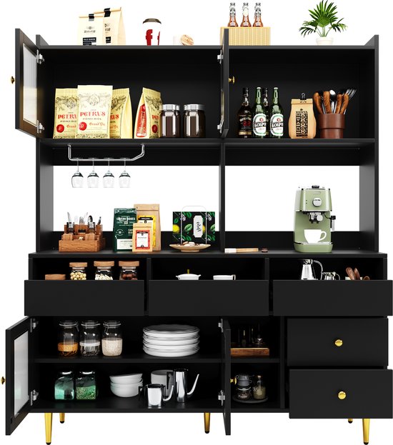 Buffetkasten met een hoogte van 150 tot 175 cm Met plank(en