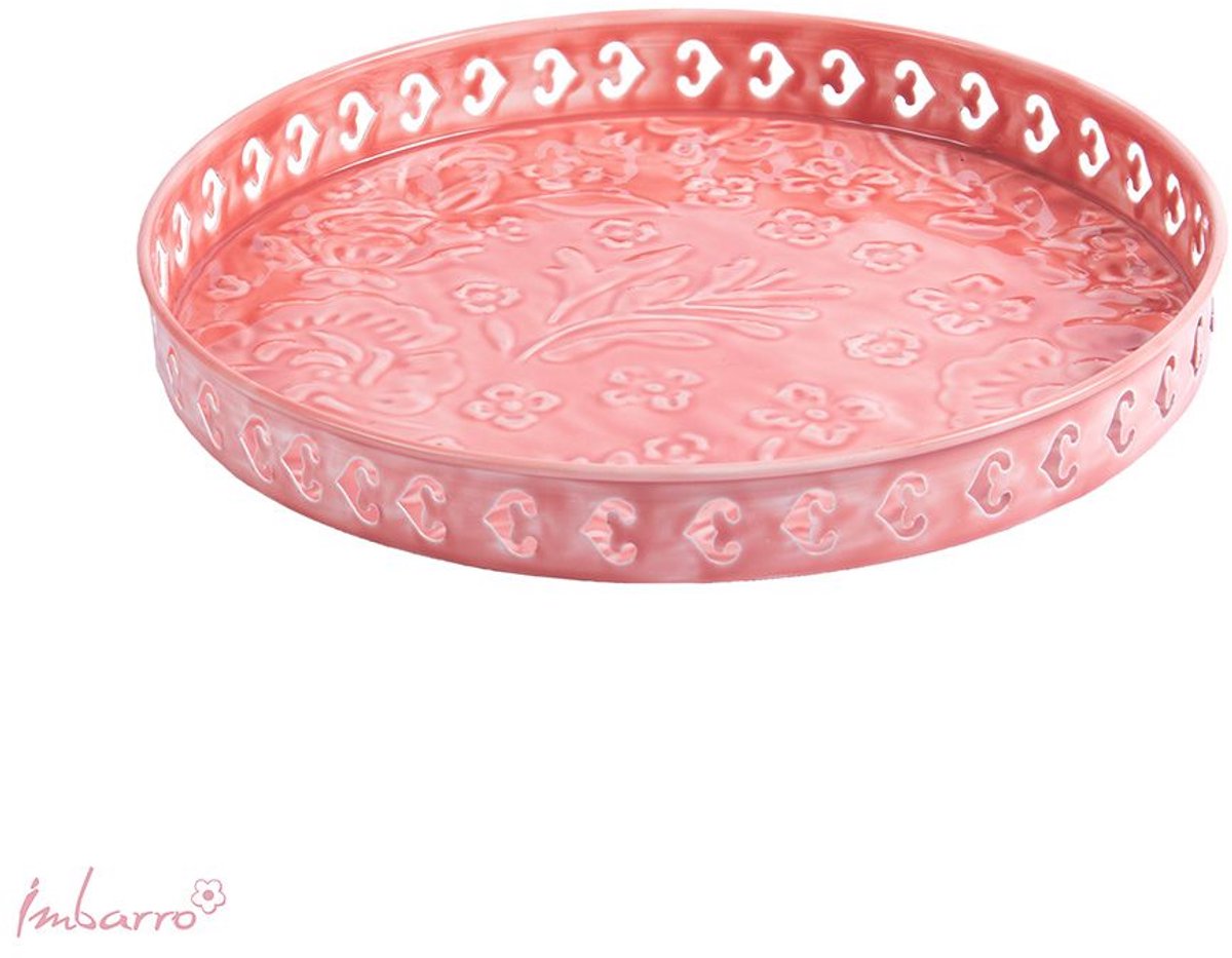 Imbarro Fashion & Home Schalen Manou set van 3 Paars Roze Geel 37 x 37 x 3.5 cm