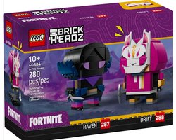 LEGO Fortnite Brickheadz 40884 - Drift en Raven figuren Image