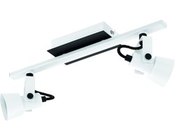 EGLO Trillo Opbouwspot - GU10 - Staal - Zwart|Wit