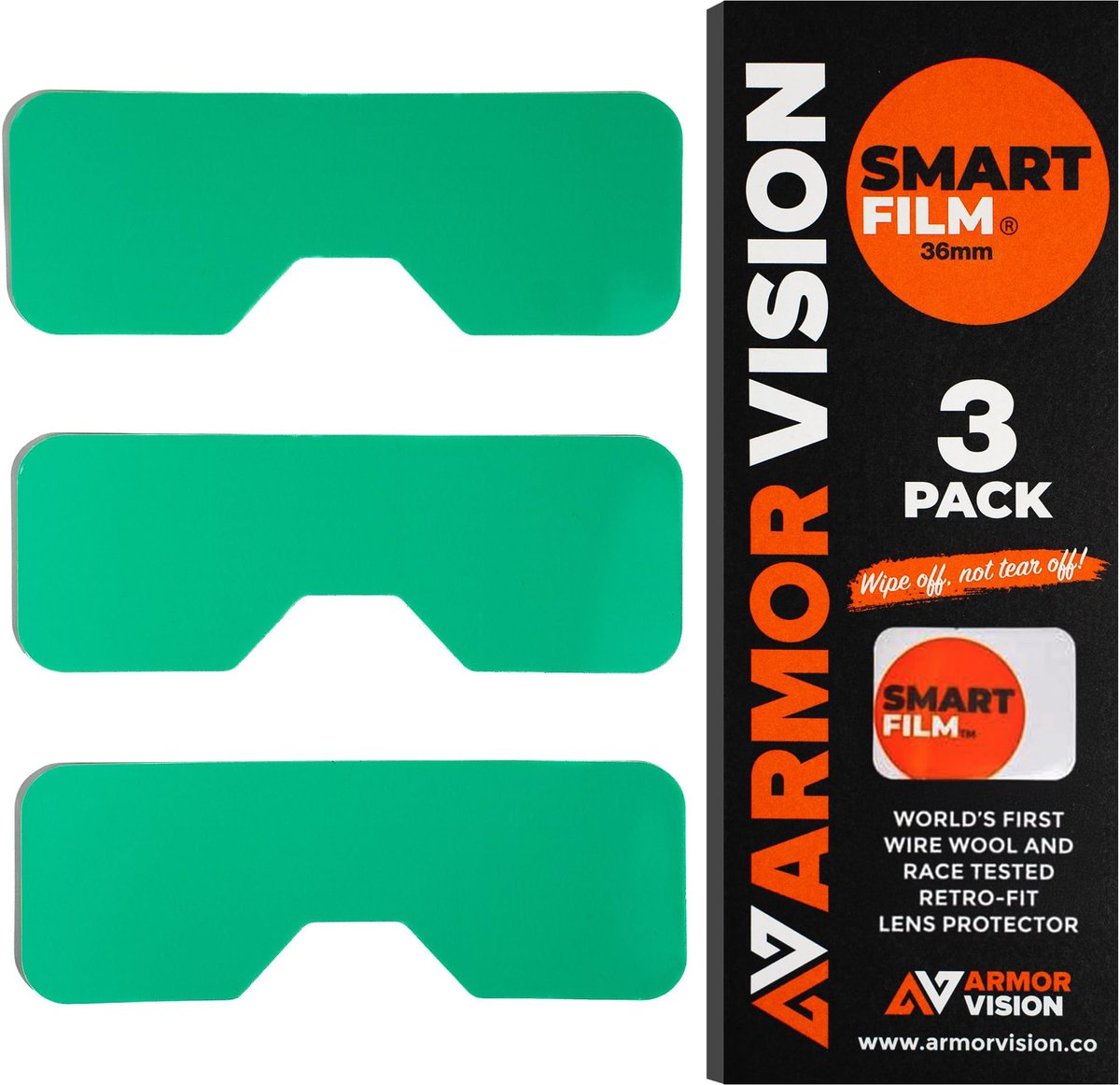 Armor Vision Smartfilm Lensbeschermer 36 Mm 3 Eenheden Transparant