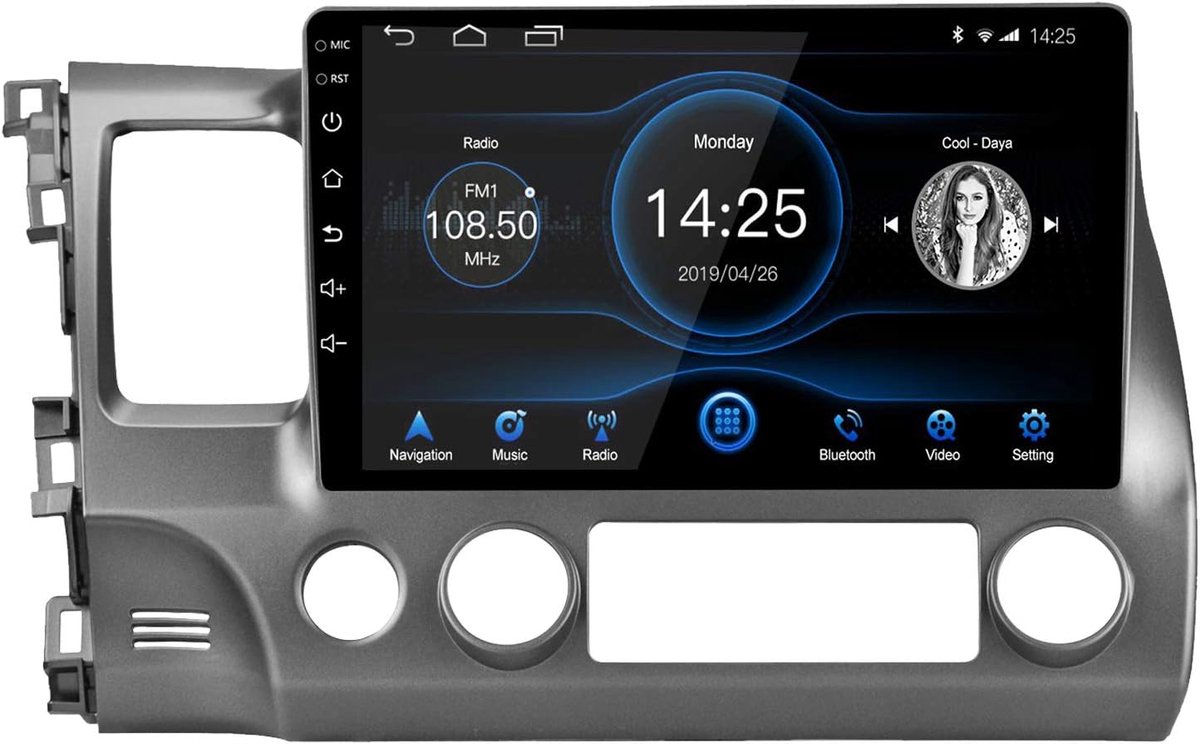 Android 10.1 Autoradio voor Honda Civic 2007-2011 met GPS, Bluetooth, WIFI en Touchscreen