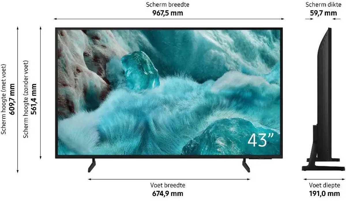 Samsung QE43Q7F2AU - 43 inch - 4K QLED - 2025 - Buitenlands - afbeelding 3