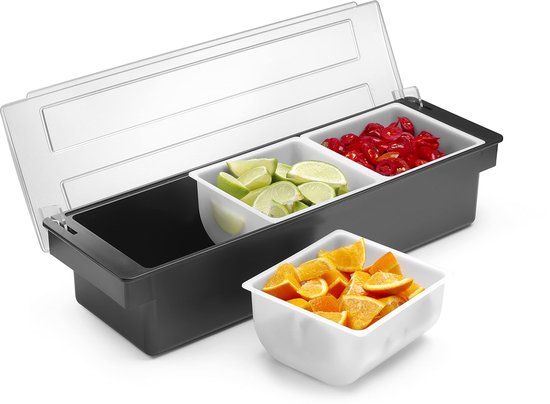 RoyalFay® Pizzaballenbox, set van 4, deegdozen van recyclebaar biologisch kunststof met deksel, stapelbare fermentatieboxen voor pizzadeeg, zuurdesem en ingrediënten, Made in Germany