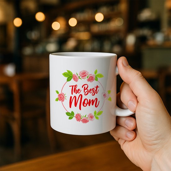 La meilleure tasse Maman 330 ml – Magnifique tasse à café Fleurs – Cadeau Perfect pour la fête des Maman ou un anniversaire