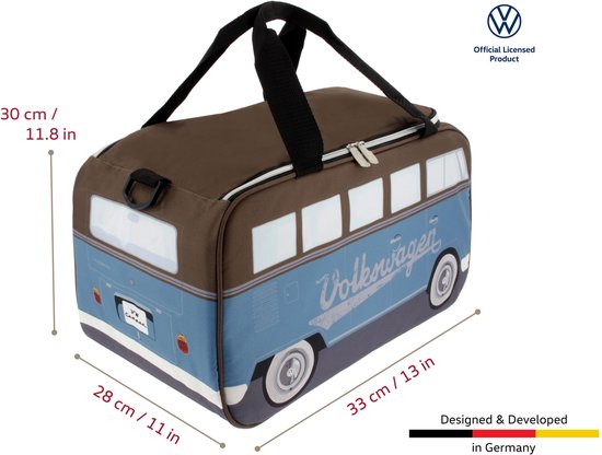 Volkswagen T1 Bus Koeltas - 25 Liter - Petrol/Bruin van Merkloos — afbeelding 5