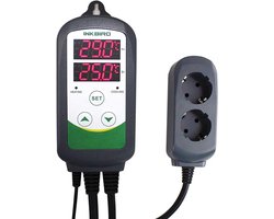 Digitale Thermostaat, Temperatuurregelaar met Verwarming en Koeling, voor Thuisbrouwen, Kas, Terrarium