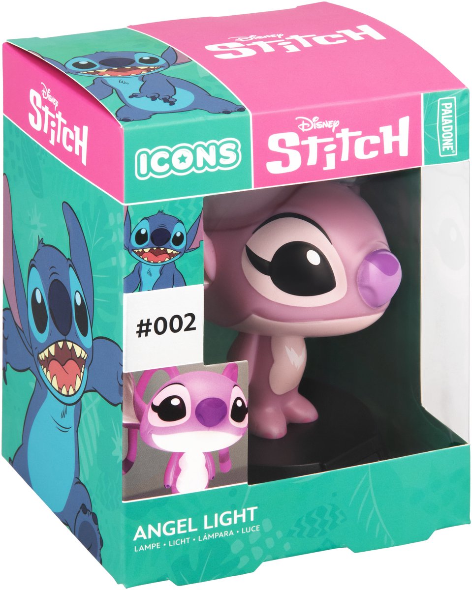 Disney Angel Mini Icon Light, Officieel Gelicentieerde Lilo & Stitch LED Lamp voor Kinderkamers, Huis, Bureau, Op Batterijen Werkend Verzamelbaar Cadeau voor Filmliefhebbers – Paladone — afbeelding 6