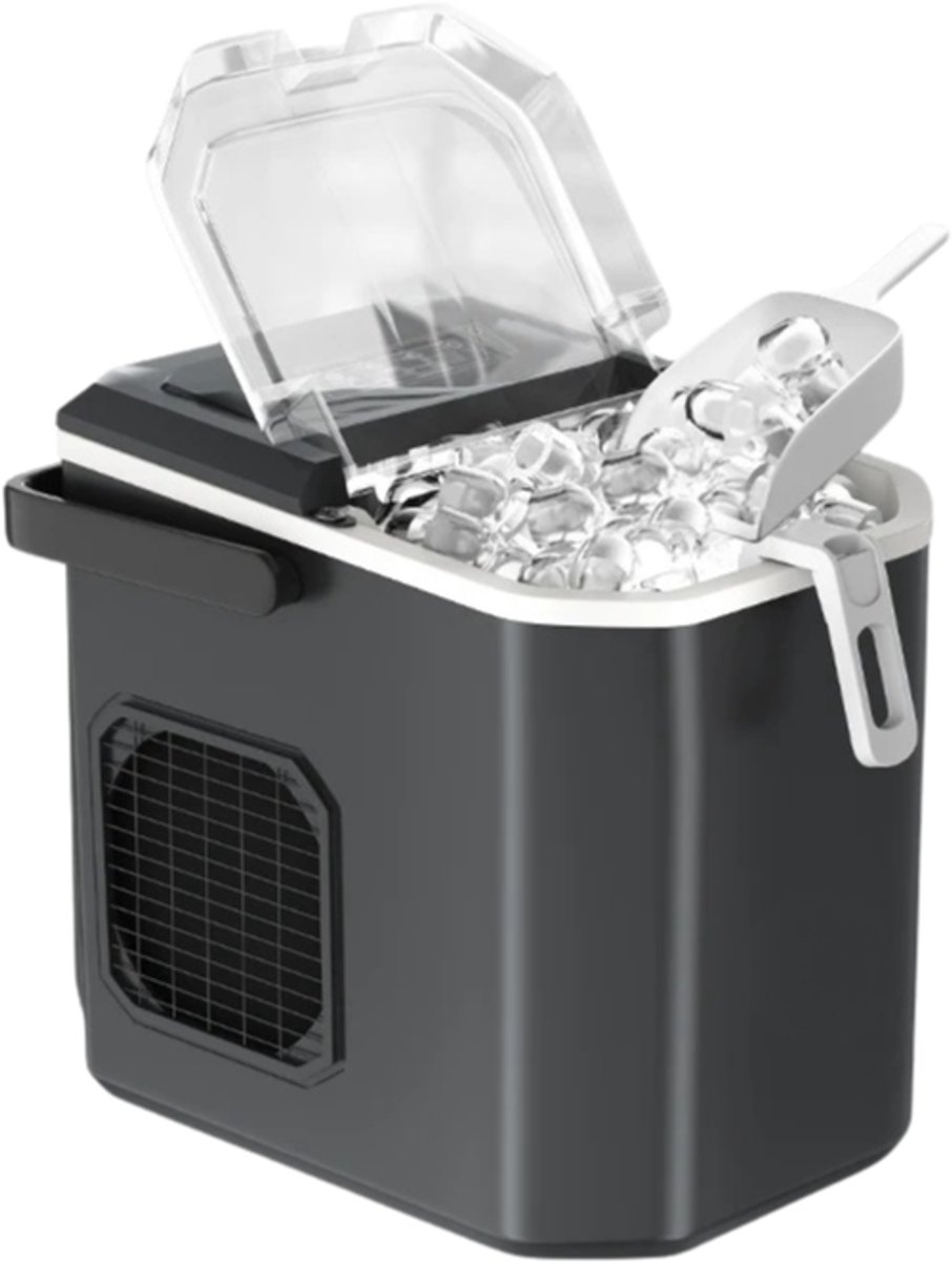 Benelux Select Ijsblokjesmachine – Ijsblokjesmaker – Ijsblokjes Machine - 12kg Per 24h – Zelfreinigend – 1.2L – Lichtgewicht