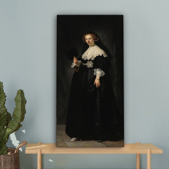 Toile Peinture Mariage Oopjen Coppit - Rembrandt van Rijn - 40x80 cm - Décoration murale
