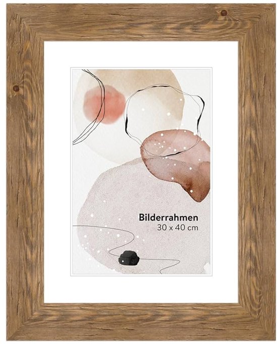 WANDStyle fotolijst goud DIN A5 15x21 cm van hout in antiek stijl met staander en ophanger, kozijn Made in Germany - H400
