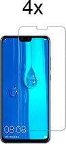 Huawei Y9 2019 Screenprotector - Beschermglas Huawei Y9 2019 Screen Protector Glas - 4 stuks