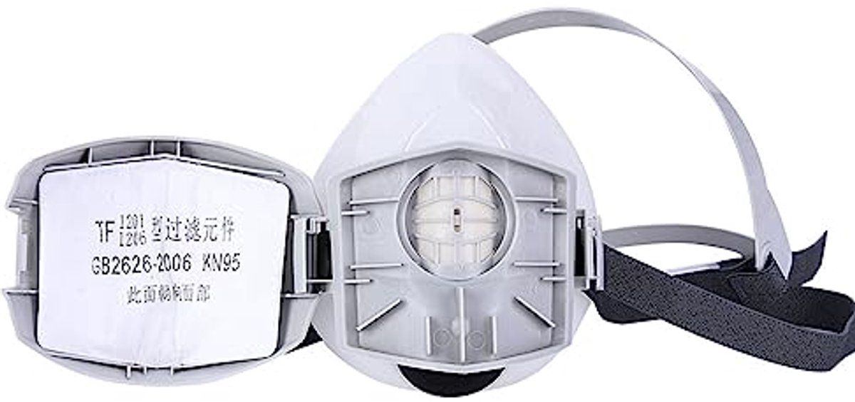 Lasser Lasfilter Verfspuiten Gasmasker voor Lasser AntiDust-masker