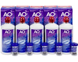 AOSEPT® PLUS lenzenvloeistof | 5x 360ml + 5x lenshouder
