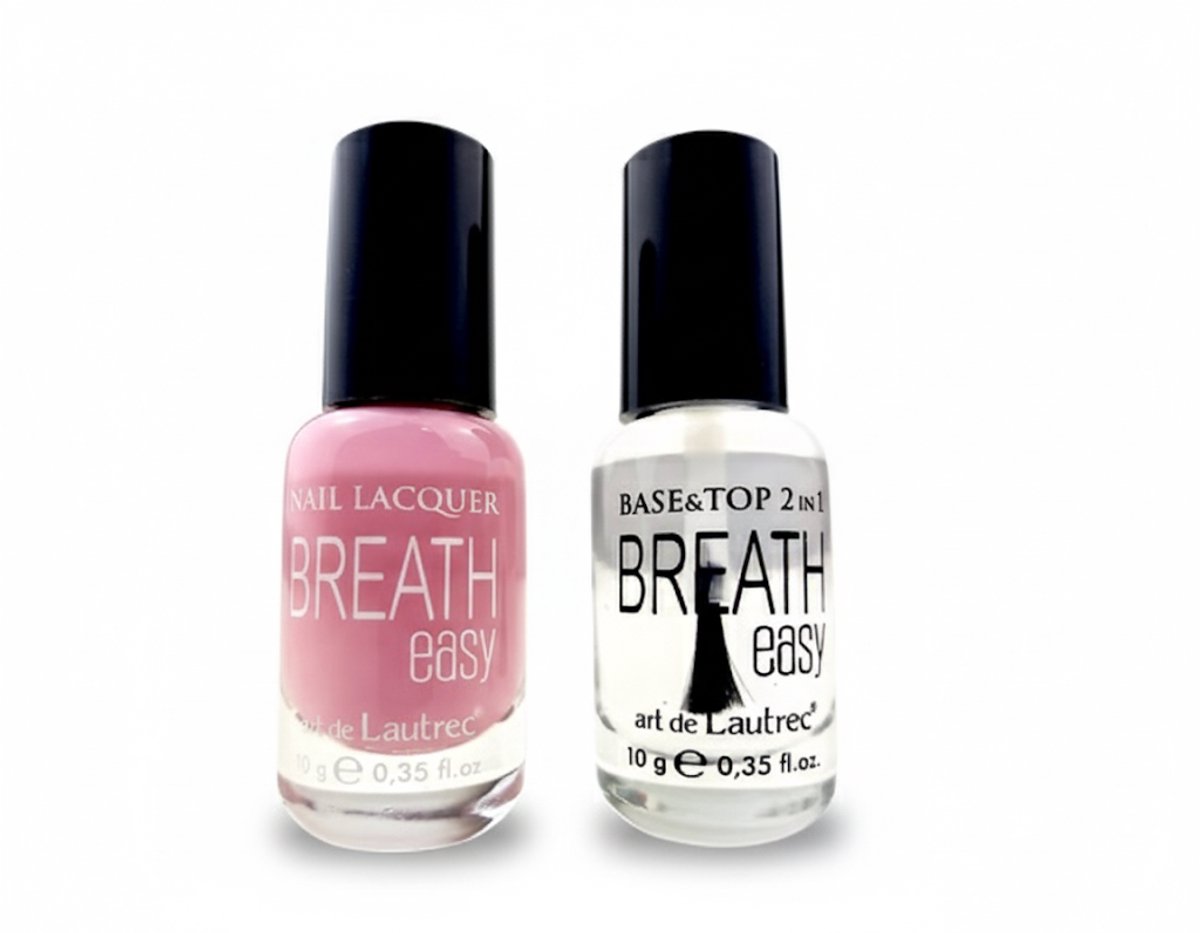 Halal Nagellak - BreathEasy - Nagellak no. 10 + Base&Top - Waterdoorlatend - Luchtdoorlatend - Halal - Combideal