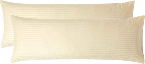 Homescapes Luxe Satijn Laken 270x270 cm – Crème – 100% Egyptisch Katoen