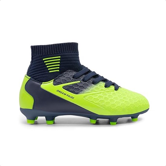 PiDaGlobal Voetbalschoenen voor kinderen, professionele schoenen voor outdoor-training, voetbalschoenen met nagels, voetbalschoenen voor jongeren, voetbalschoenen, Groen, 37 EU