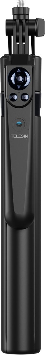 Telesin Intelligent Auto Tracking Tripod - AI Volgstatief Zonder App - 360° Rotatie met Gebarenbediening en Afstandsbediening - Voor Smartphone, GoPro en Camera