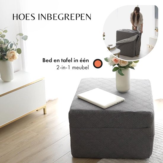 Inklapbare Slaapbank 3-in-1: Comfortabel Logeerbed en Opvouwbare Matras voor Gasten van Unipride — afbeelding 2