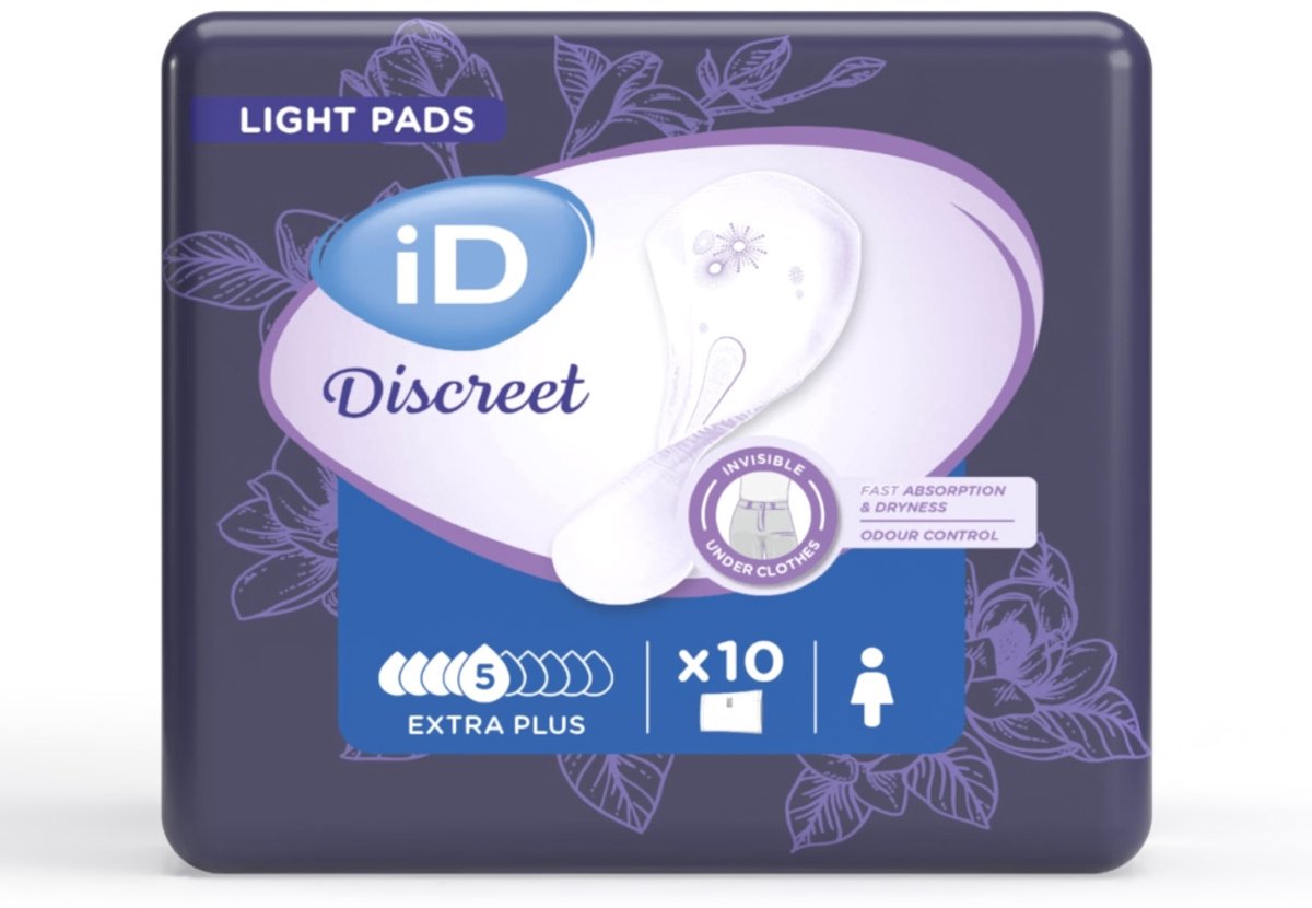 iD Discreet Light Pads Extra Plus - 1 pak van 10 stuks