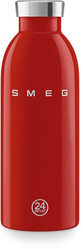 SMEG X 24Bottles - WBF01RD - Clima fles - Thermosfles - 500 ML - Rood