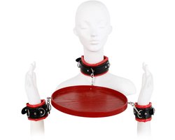 Kiotos BDSM - Boeienset met Dienblad - Rood/Zwart