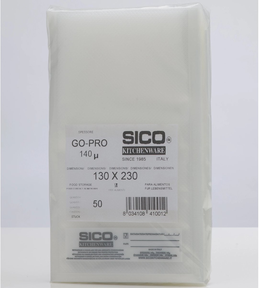 SICO vacuümzakken 130x230 mm 50 stuks