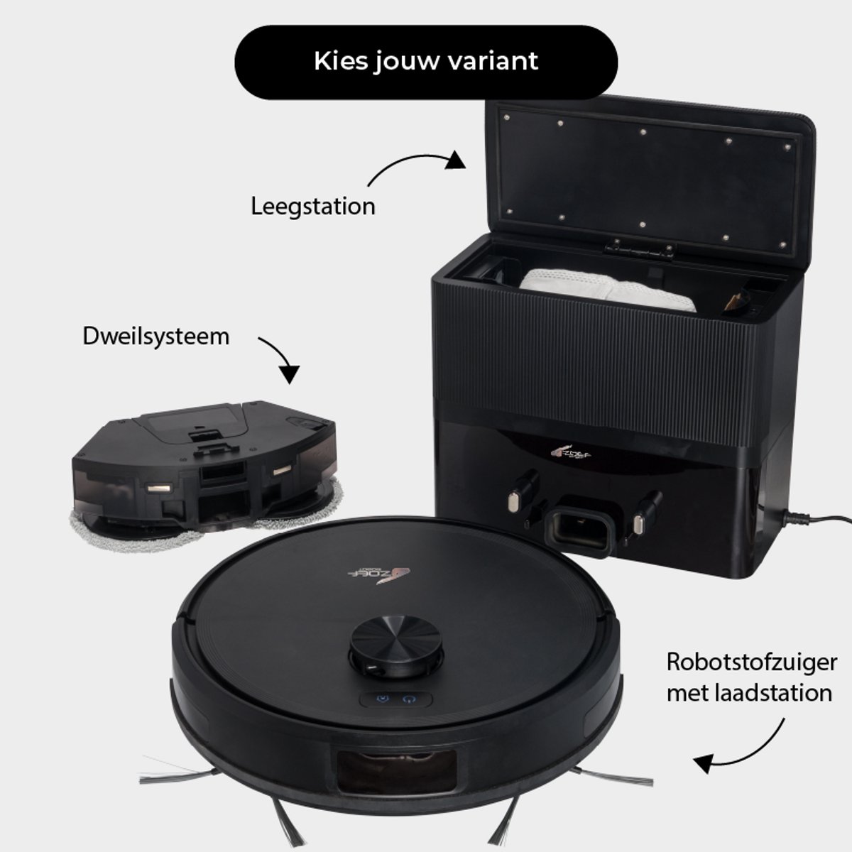 Zoef Robot robotstofzuiger Bep 5.0 - geschikt voor dierenharen - 15.000Pa zuigkracht - met oplaadstation - robotstofzuiger huisdieren - robot vacuum - uitgebreide mapping - verschillende zuigkrachten — afbeelding 6