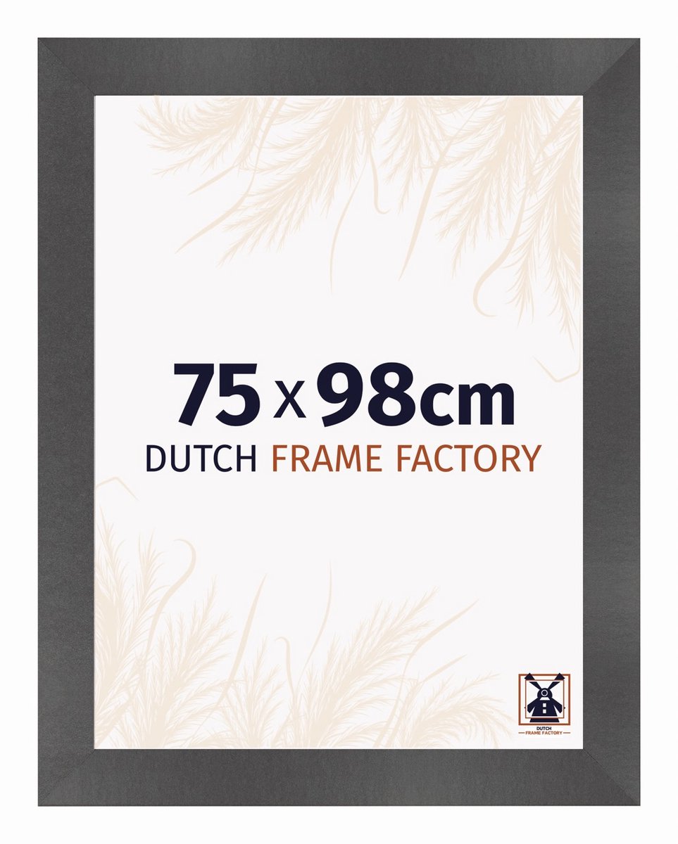 Dutch Frame Factory Fotolijst 75x98 cm - MDF - Zwart Mat - Praag