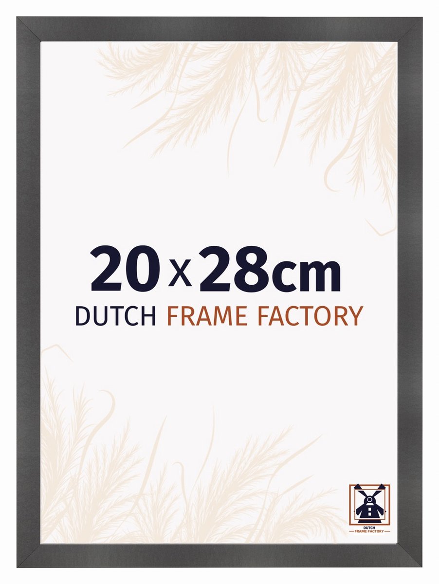 Dutch Frame Factory Fotolijst 20x28 cm - MDF - Zwart Mat - Praag