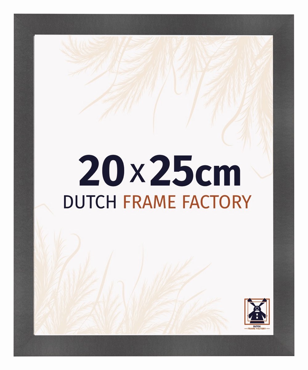 Dutch Frame Factory Fotolijst 20x25 cm - MDF - Zwart Mat - Praag