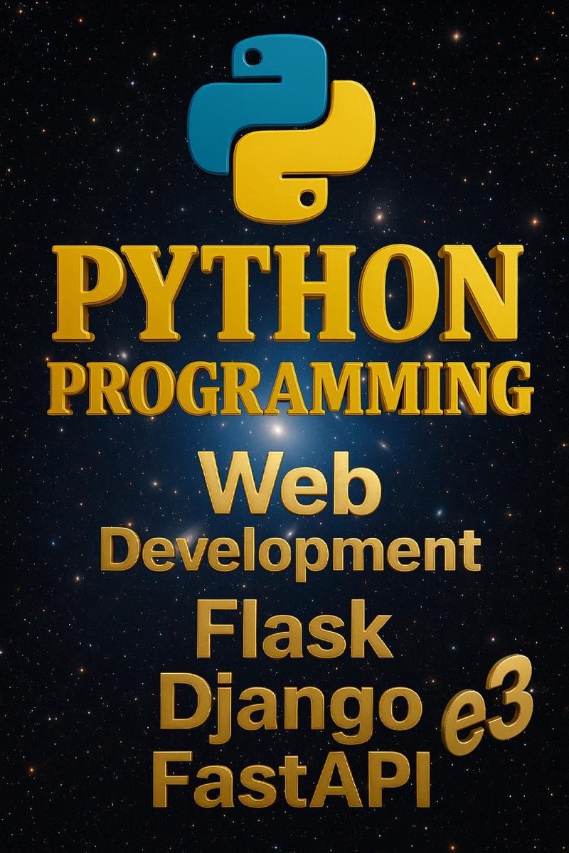 Omslag van Python 4 - Python Programming : Web Development, Flask, Django, FastAPI