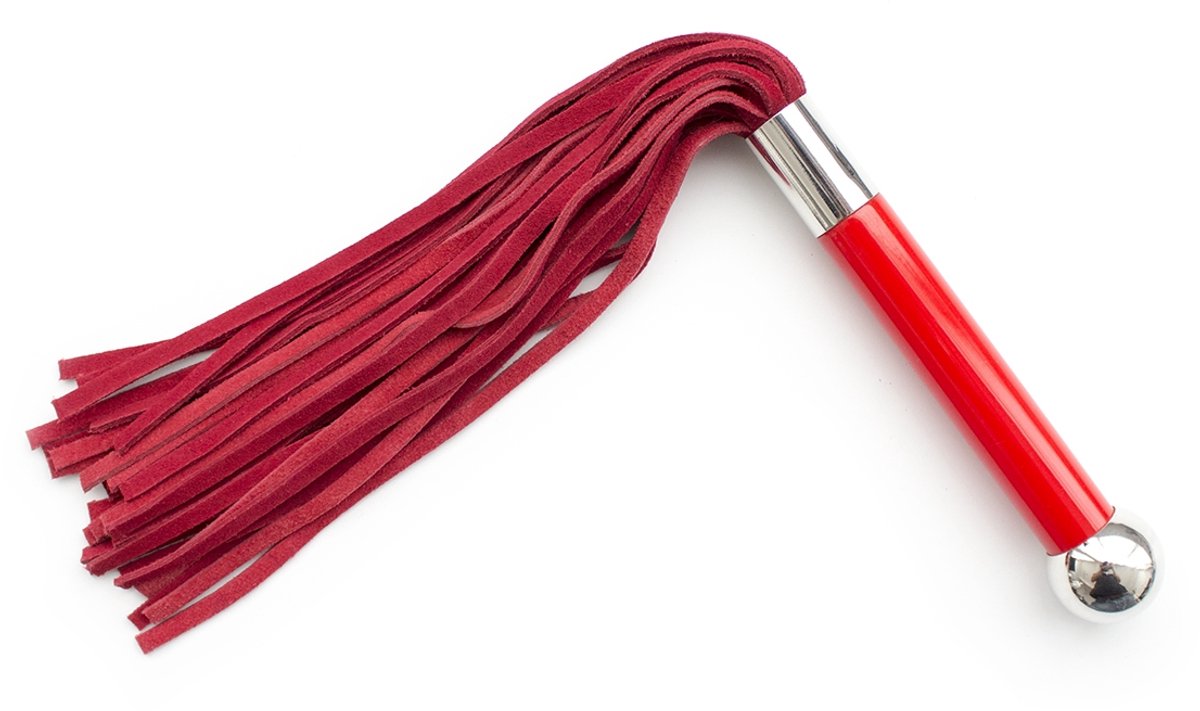 Smart Moves - Lederen Flogger - 40 cm - Rood