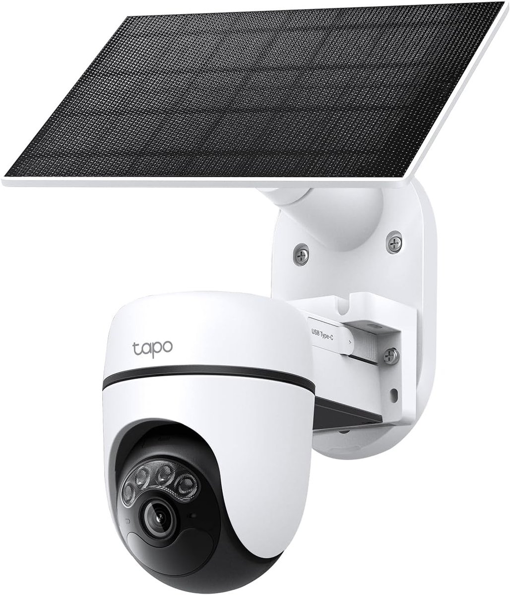 Draadloze 360° PTZ Buitenbewakingscamera met Nachtzicht en Zonnepaneel
