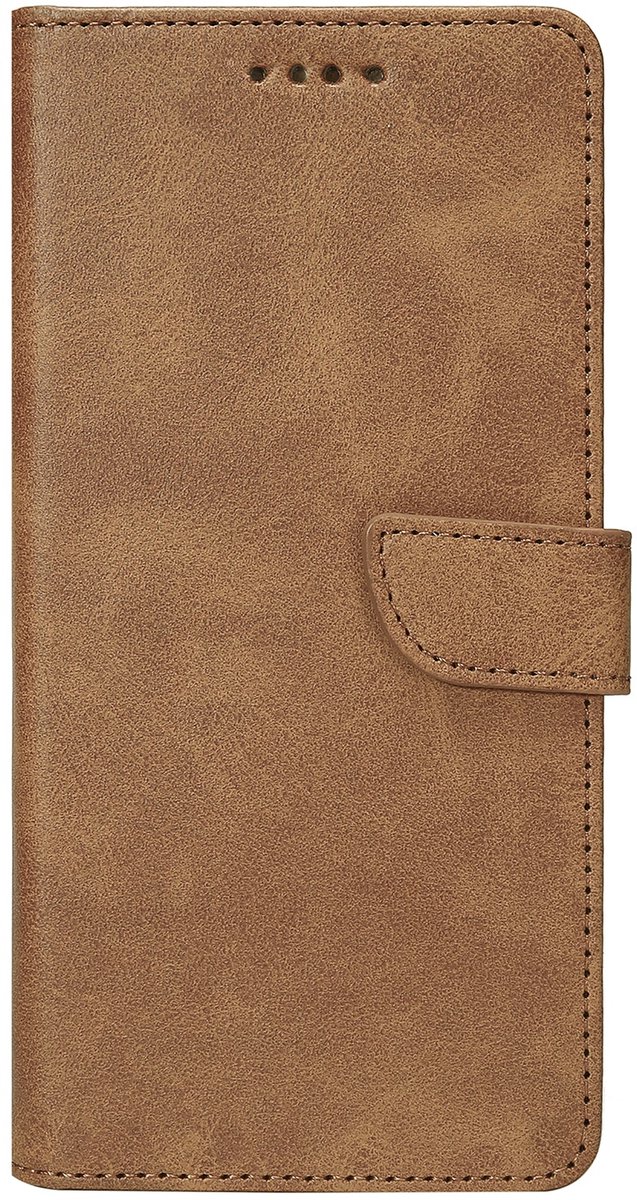 Rixus Bookcase For Apple iPhone 17 Air Light Brown