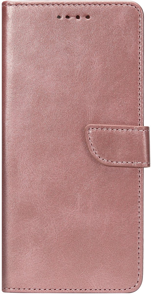 Rixus Bookcase For iPhone 16 Plus Pink