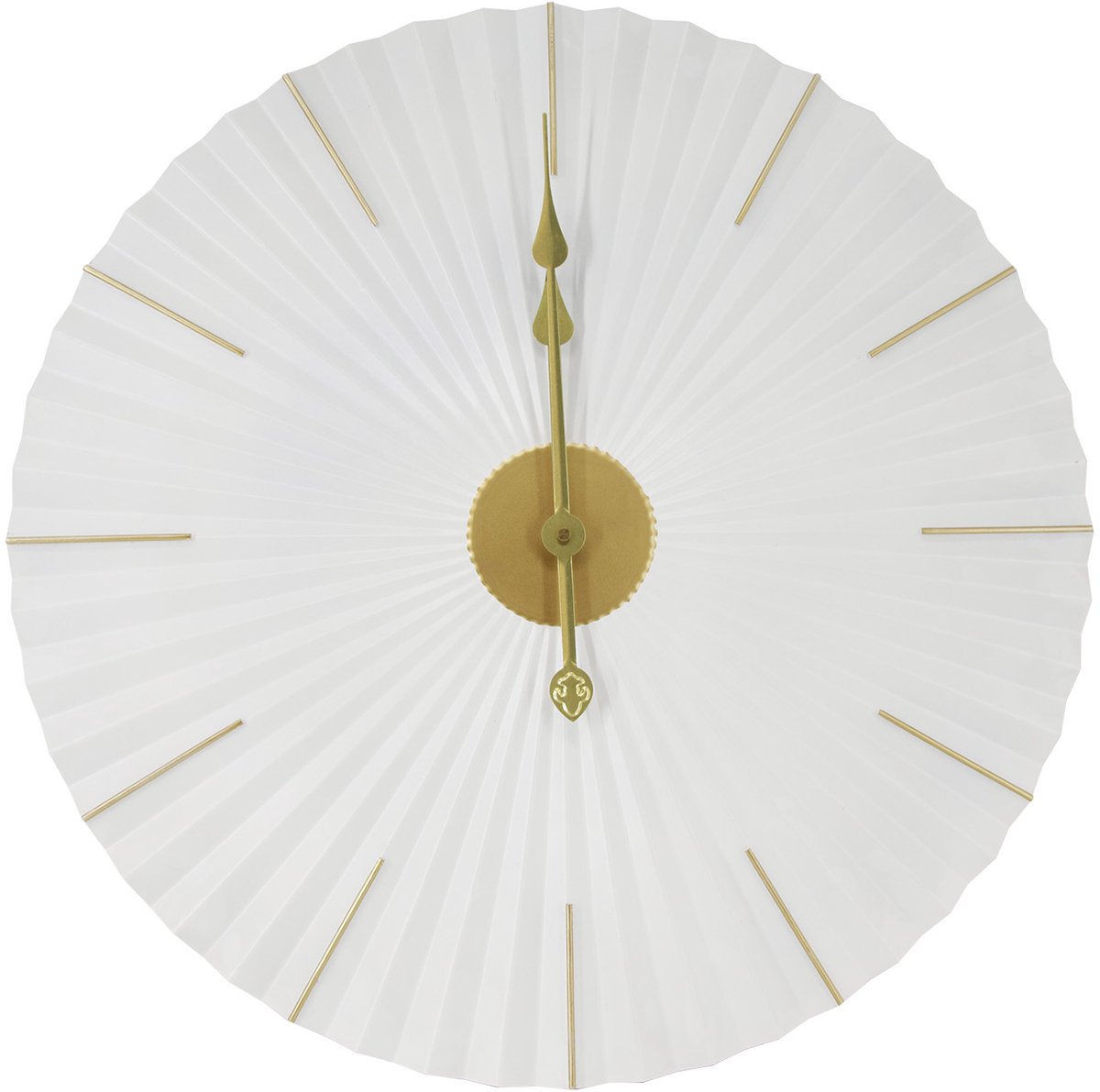 Art for the Home Klok Luxe wit en goud Hangende Klok Origami 60cm