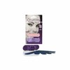 Epispring gezichts ontharingsstrips met roze en paarse strips, en blauwe applicators.