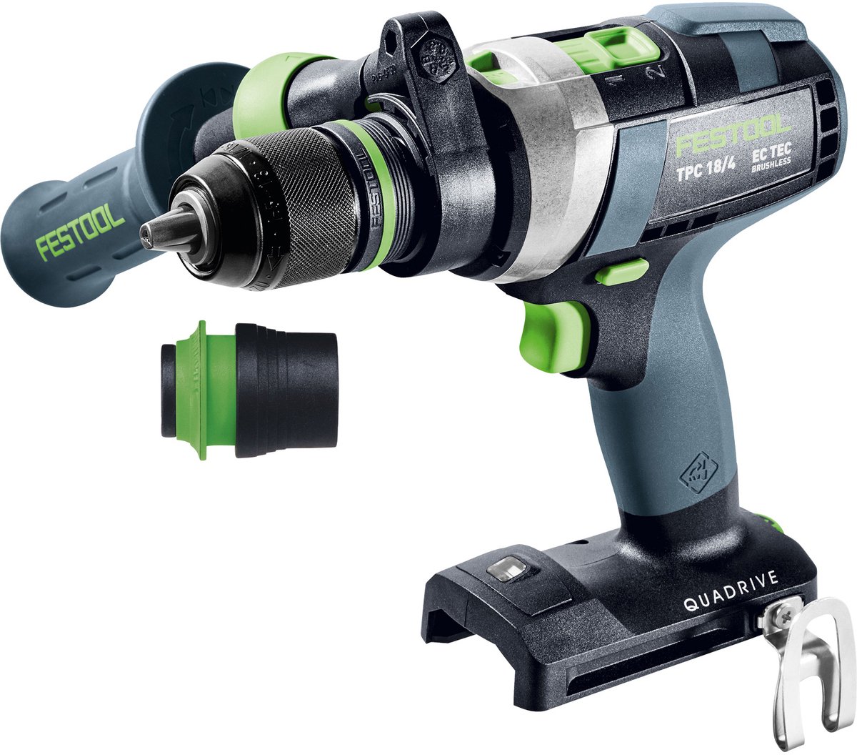 Festool TPC 18/4 I-Basic-Set QUADRIVE Accu klop-/schroefboormachine 18V Basic Body in Systainer - 577625 – foto 4